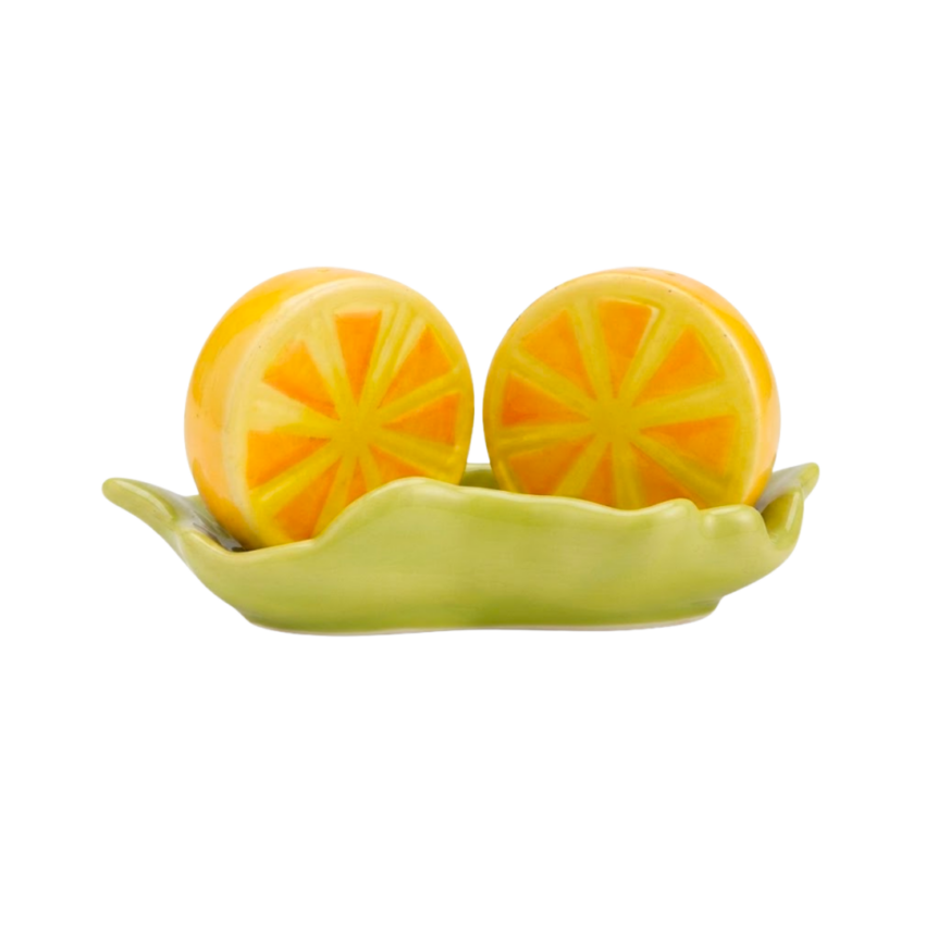 Lemon 3pc Ceramic S&P Shaker Set