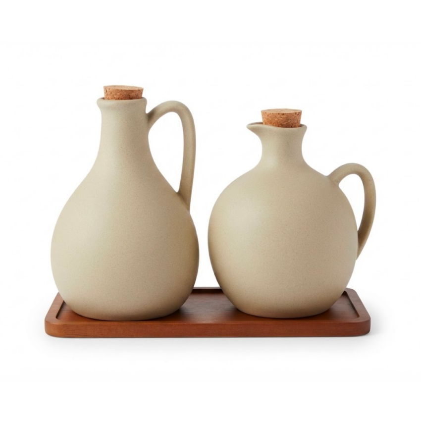 Lopinot 3pc 500&600ml Ceramic Jar Set