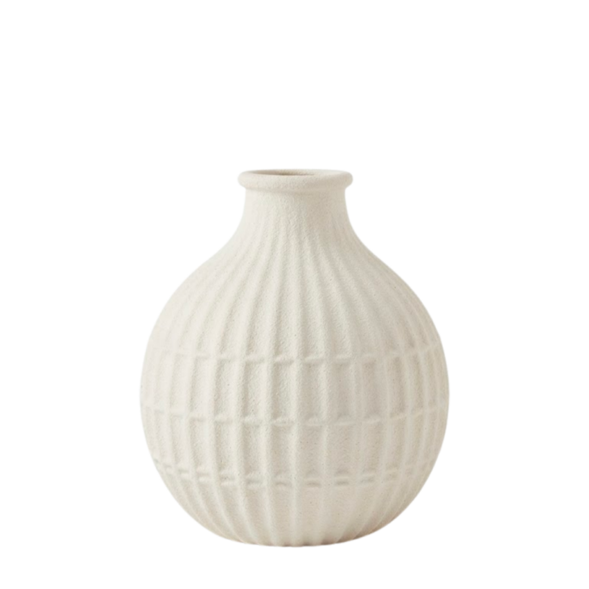 7" Pearl Ridge Ceramic Vase