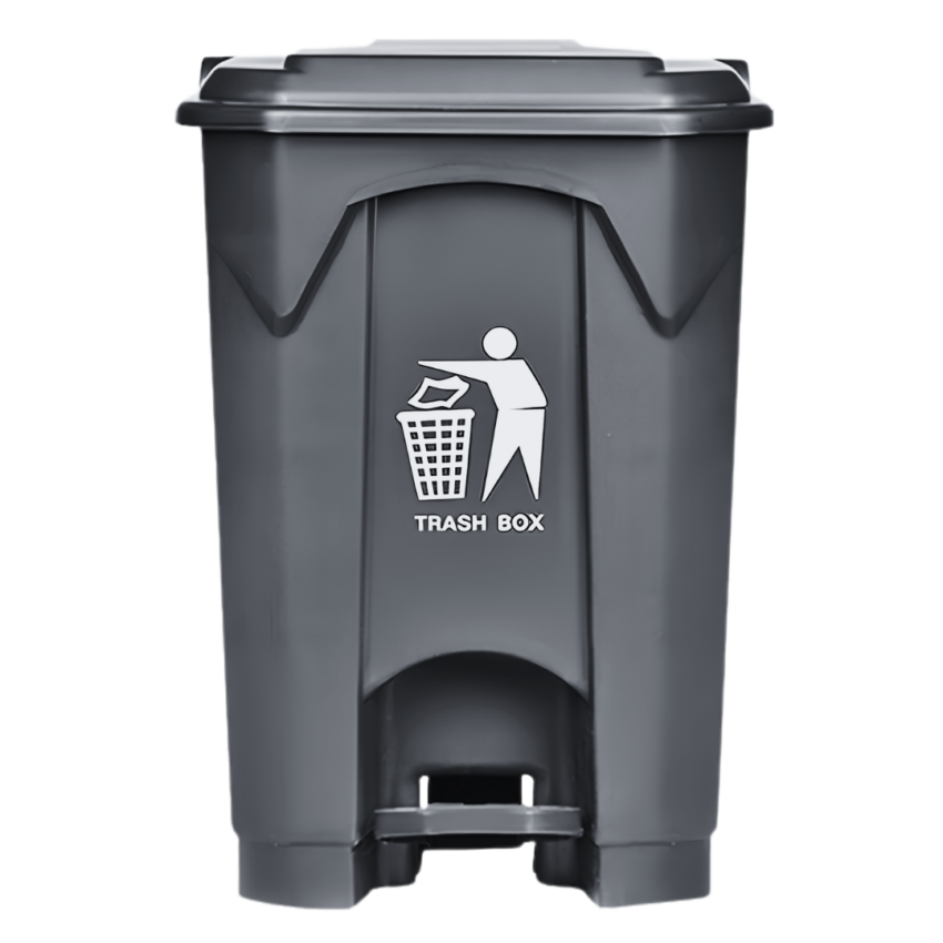 Plastic Trash Can With Lid