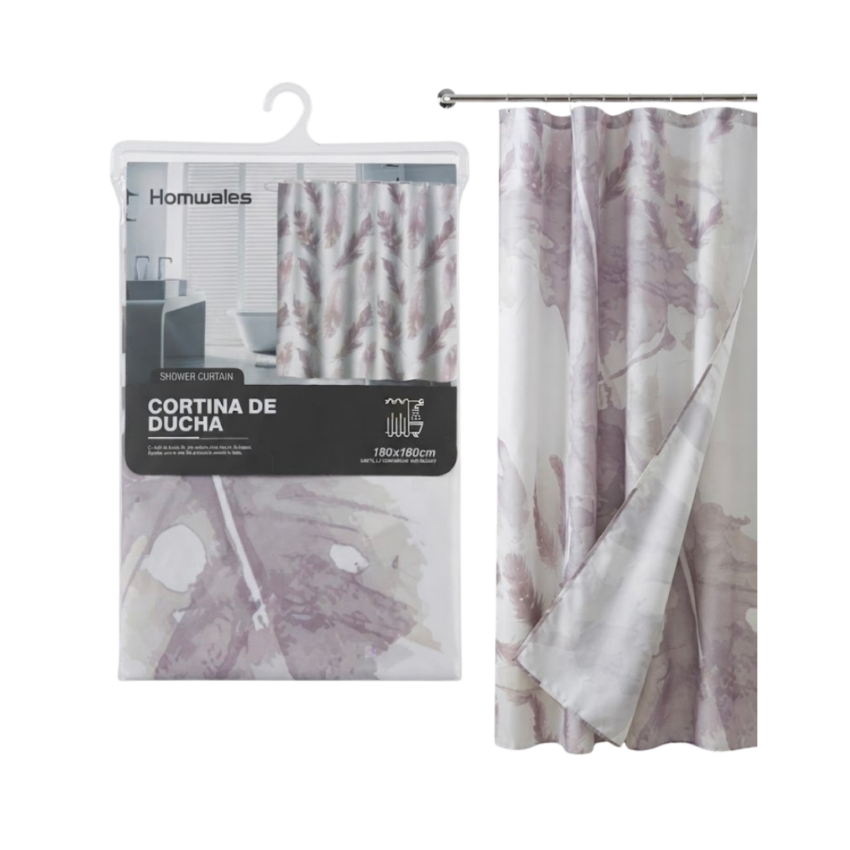 WinterMist 6ft x 6ft Poly Shower Curtain