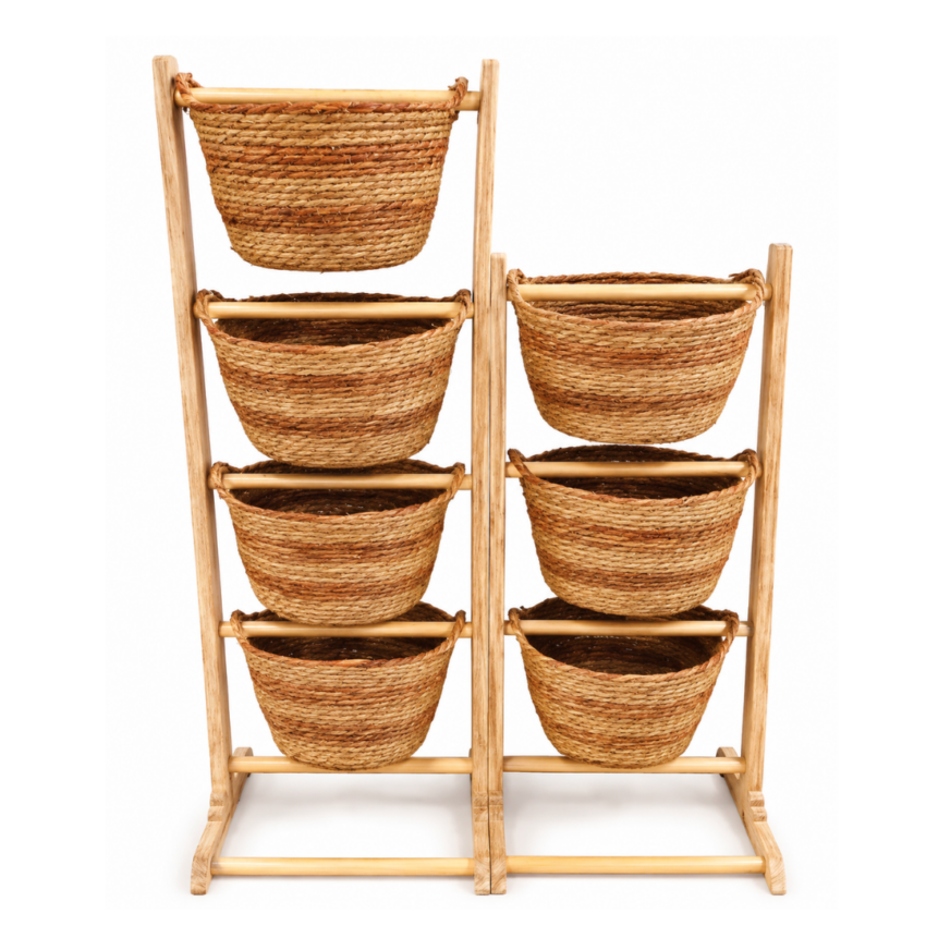 7pcs Storage Rack with Basket