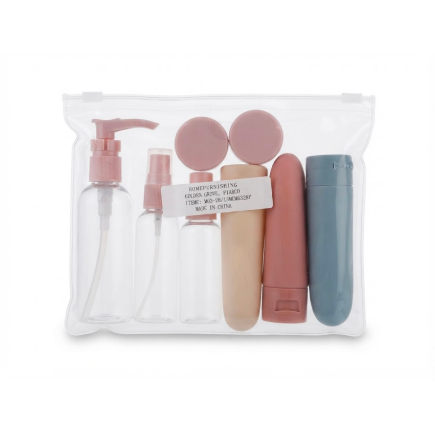 8pc Plastic Travel Bottles