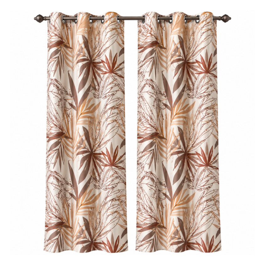 Freya Printed Darkout Grommet Panel - 1Pc / Pack