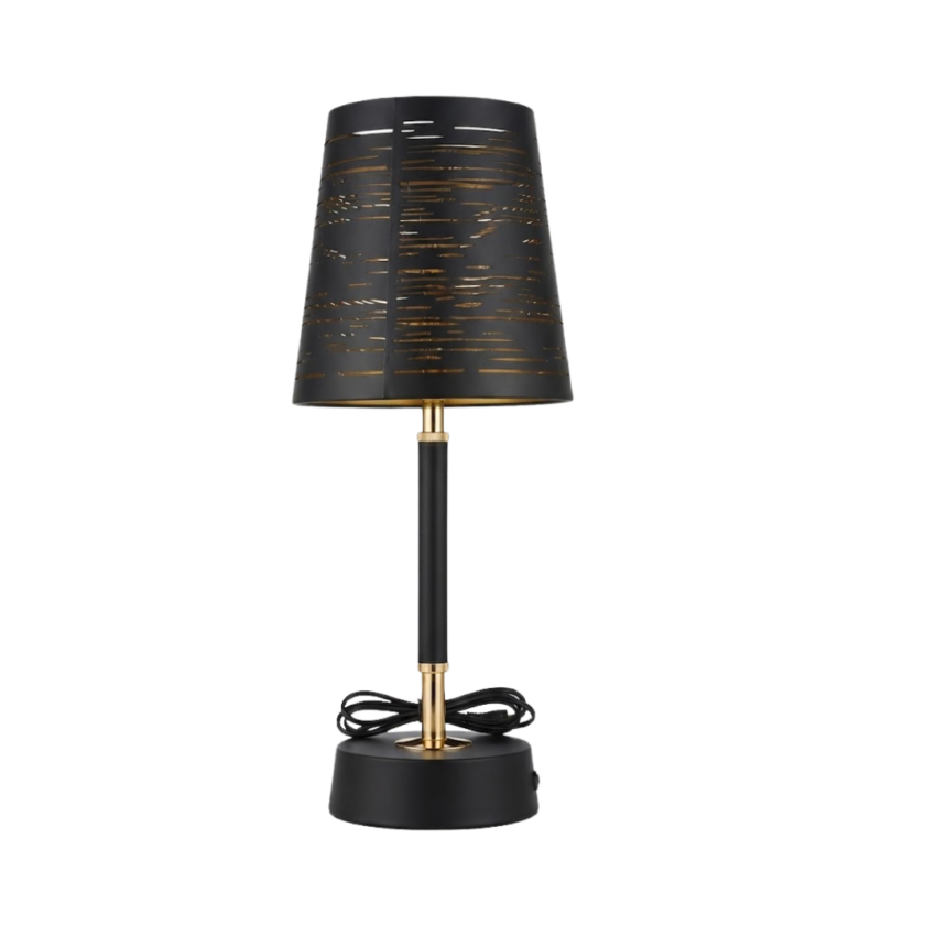 Whisper 12.6" Iron USB Desk Lamp w/Battery